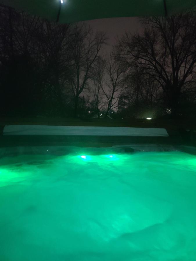 Outdoor Hot Tub And Cozy King Bed Apartment Lansing Bagian luar foto